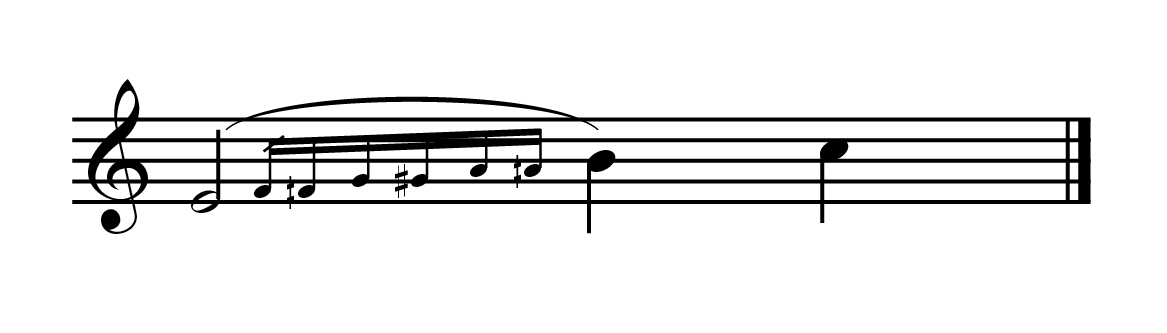 Notation of glissandi with grace notes