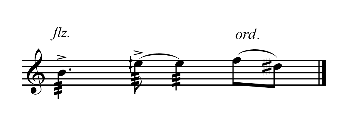 Notation af leddelt flagrende tonguing