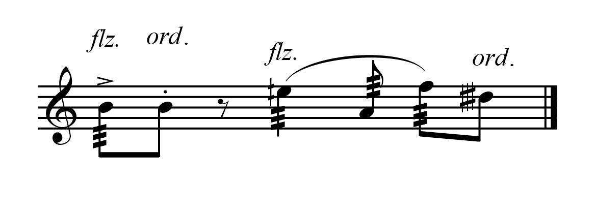 Notation af flagrende tonguing